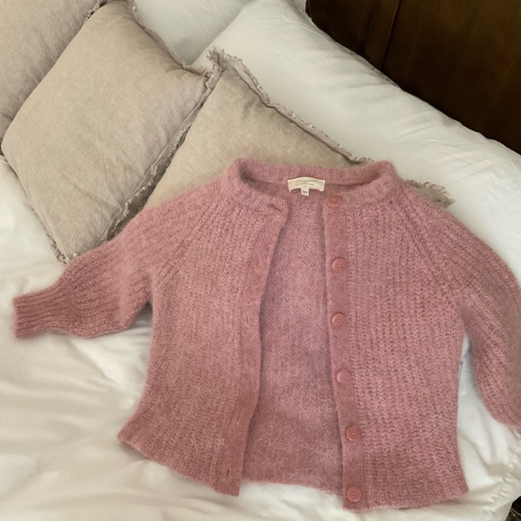 Sézane Soft Pink Cardigan